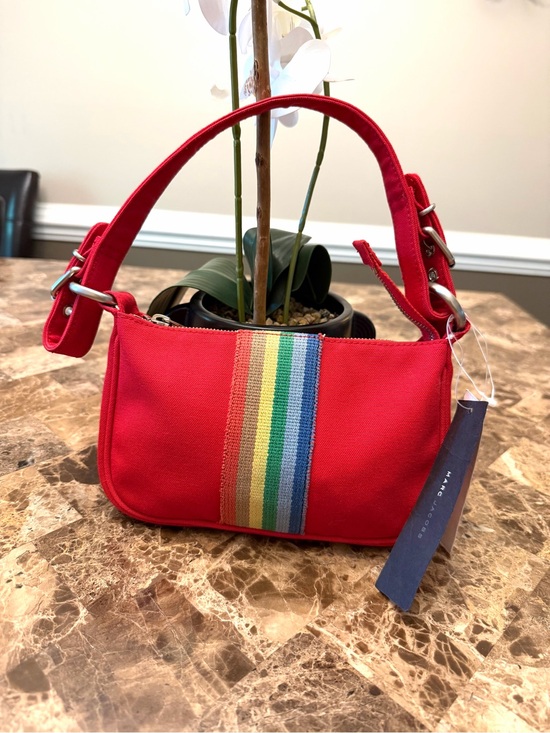 Marc Jacobs Handbags - Vintage Marc Jacobs Canvas Rainbow Ribbon Baguette Bag (Made in Italy 🇮🇹)